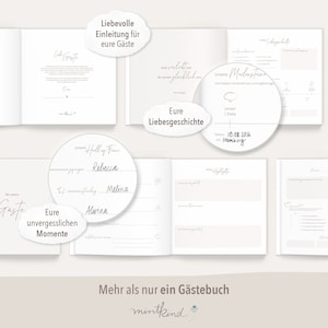 Gästebuch zur Hochzeit Beige Bild 6