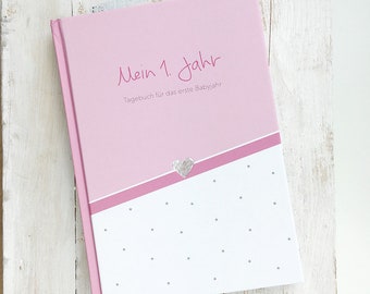 Baby Diary "My First Year" - pink