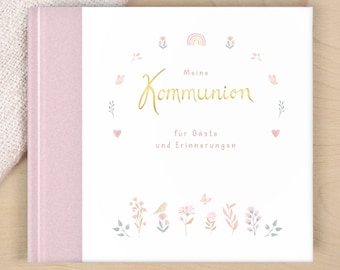 Gästebuch "Meine Kommunion" - Blumen