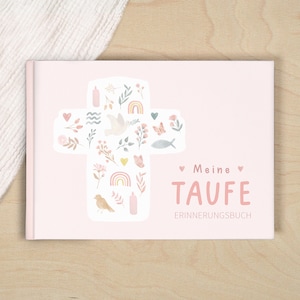 Taufbuch Meine Taufe Blumen ohne Sticker