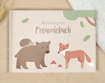 Kindergarten Freundebuch – Waldtiere