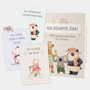 Affirmationskarten für Kinder – 35 liebevoll gestaltete Mutmacher Karten für mehr Selbstvertrauen – Achtsamkeitskarten zur Einschulung