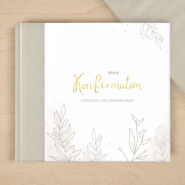 Gästebuch "Meine Konfirmation" - Beige