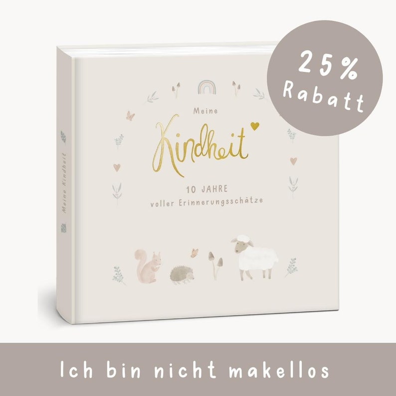 Erinnerungsalbum Meine Kindheit Wald B-Ware ohne Sticker Set