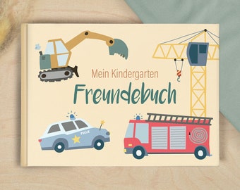 Kindergarten friends book - vehicles