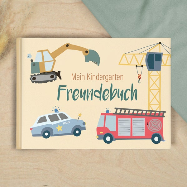 Kindergarten Freundebuch - Fahrzeuge