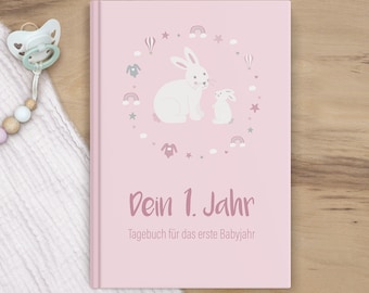 Baby diary "Baby's first year" - bunny