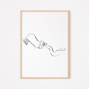 Minimalist Dentist Art – Set of 3 Line Art Prints | Dental Office Decor | Brush, Floss, Rinse | Digital Download | Dentist Gift