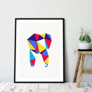 Colorful Tooth Art Print: Dentist Office Decor (digital Download) - Etsy
