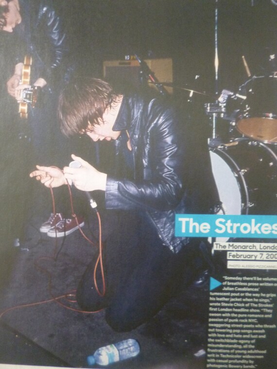 The Strokes The Monarch London 2001 A4 Press Poster