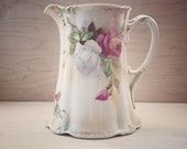 Antique German Porcelain Pitcher Prov Sxe ES Germany Erdmann Schlegelmilch Limited Edition Numbered