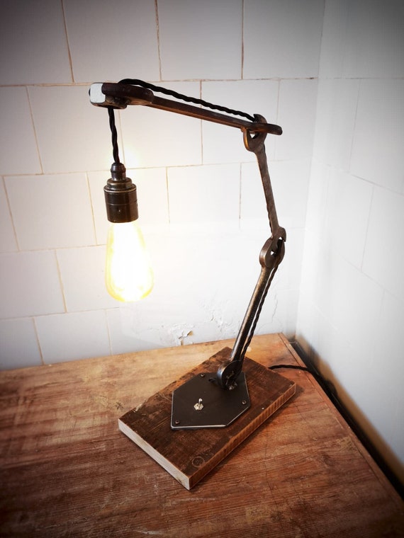 industrial bedside table lamp