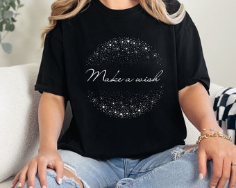 Make a Wish, Dandelion Shirt, Yoga Shirt, Wildflower Shirt for her, Spiritual Shirt For Women, Flower Shirt, Floral, Inspirational Shirt