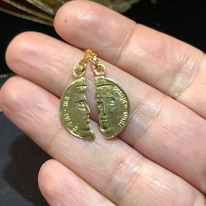 Couple Necklace, Couple Necklaces for 2, Lovers Necklace, Anniversary necklace, Couple Matching Necklace, Lover's Gift Mothers day gift