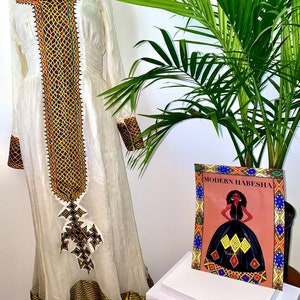 Ethiopian dress / Eritrean Dress / Modern Habesha Kemis / Zuria / African dress/Ethiopian cultural dress  / Cross Dress /Religious Dress