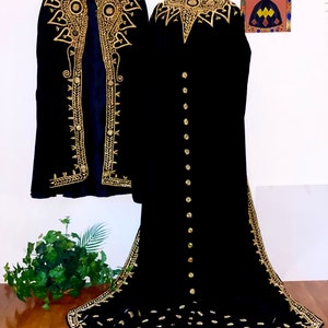 Ethiopian Kaba / Eritrean Kaba / Kabba / Wedding Kaba / Custom order Kaba / Black  Kaba / Mels Kaba / Melsi Kaba / 3 - 4 weeks to deliver