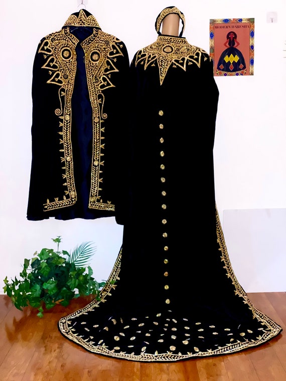 black and gold ethiopian dress Black Ethiopian Clothes L