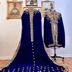 Blue Ethiopian Kaba / Eritrean Kaba / Kabba / Wedding Kaba / Custom order / Mels Kaba /Melsi Kaba /3-5 weeks to deliver/ Msg for inquiries
