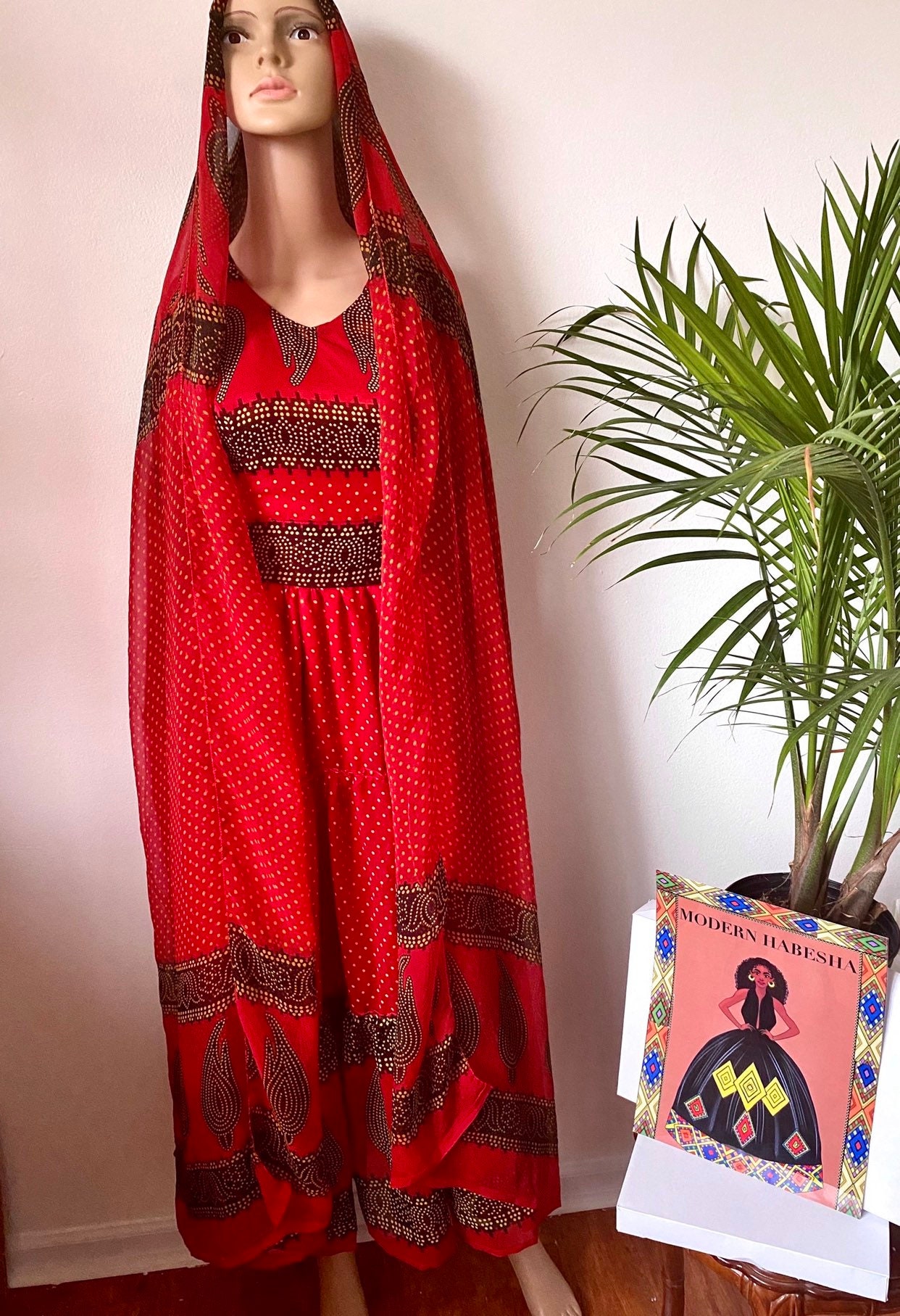 Ethiopian chiffon dress Eritrean Dress Habesha Kemis Zuria custom order 3 6 weeks to deliver
