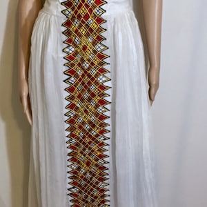 Ethiopian traditional dress / Eritrean Dress / Modern Habesha Kemis / Zuria / custom order / Any Color / 3 - 5 weeks to deliver
