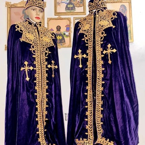Purple Ethiopian Kaba / Eritrean Kaba / Kabba / Wedding Kaba / Burgundy Kaba / Mels Kaba / Melsi Kaba / 3 - 5 weeks to deliver