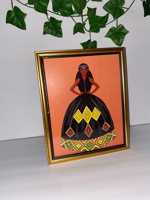 Ethiopian Art / Eritrean Art / Ethiopian Decor / Habesha Kemis Etsy