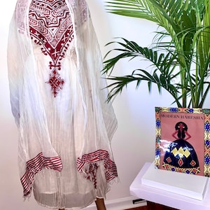 Ethiopian dress / Eritrean Dress / Modern Habesha Kemis / Zuria / African dress/Ethiopian cultural dress  / Cross Dress /Religious Dress