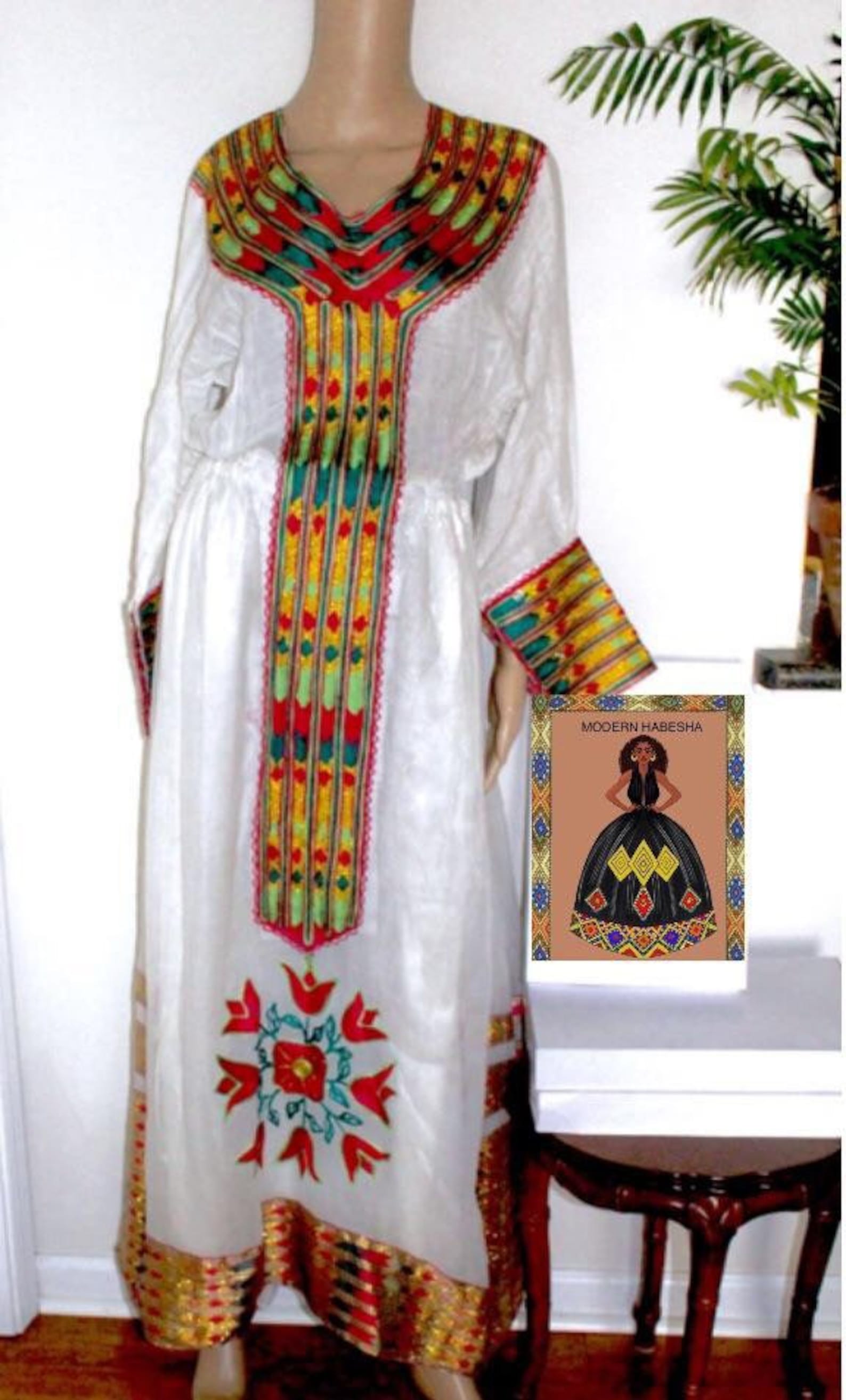 Ethiopian & Eritrean Dress / Modern Habesha Kemis / Zuria / - Etsy