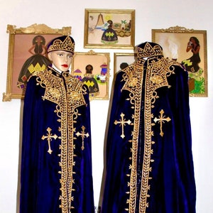 Blue Ethiopian Kaba / Eritrean Kaba / Kabba / Wedding Kaba / Burgundy Kaba / Mels Kaba / Melsi Kaba / 3 - 5 weeks to deliver
