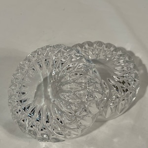 Two Crystal Gurham Althea cut Candy Dishes
