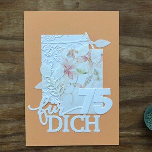 Karte 75 Geburtstag, Geburtstag 75er, 75, runder Geburtstag, fünfundsiebzigster Geburtstag