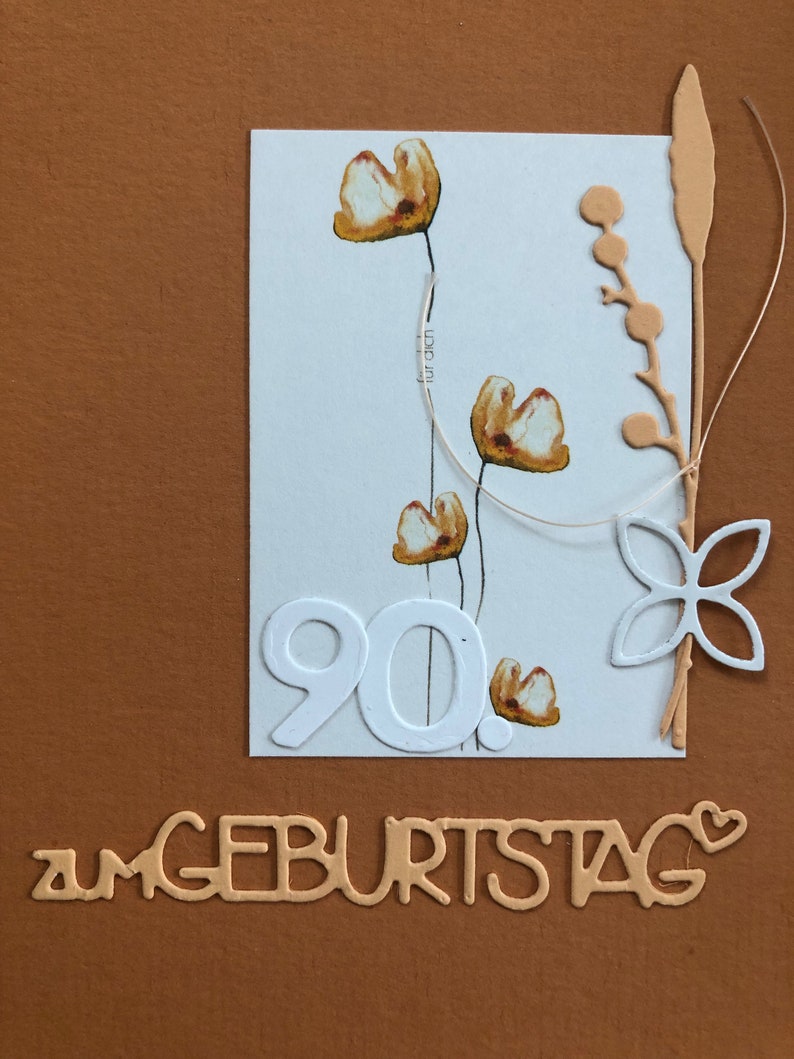 90. Geburtstag Karte zum 90. Geburtstag runder Geburtstag Etsy Österreich
