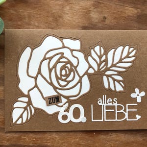 Karte 60 Geburtstag, 60er Geburtstag, 60, runder Geburtstag