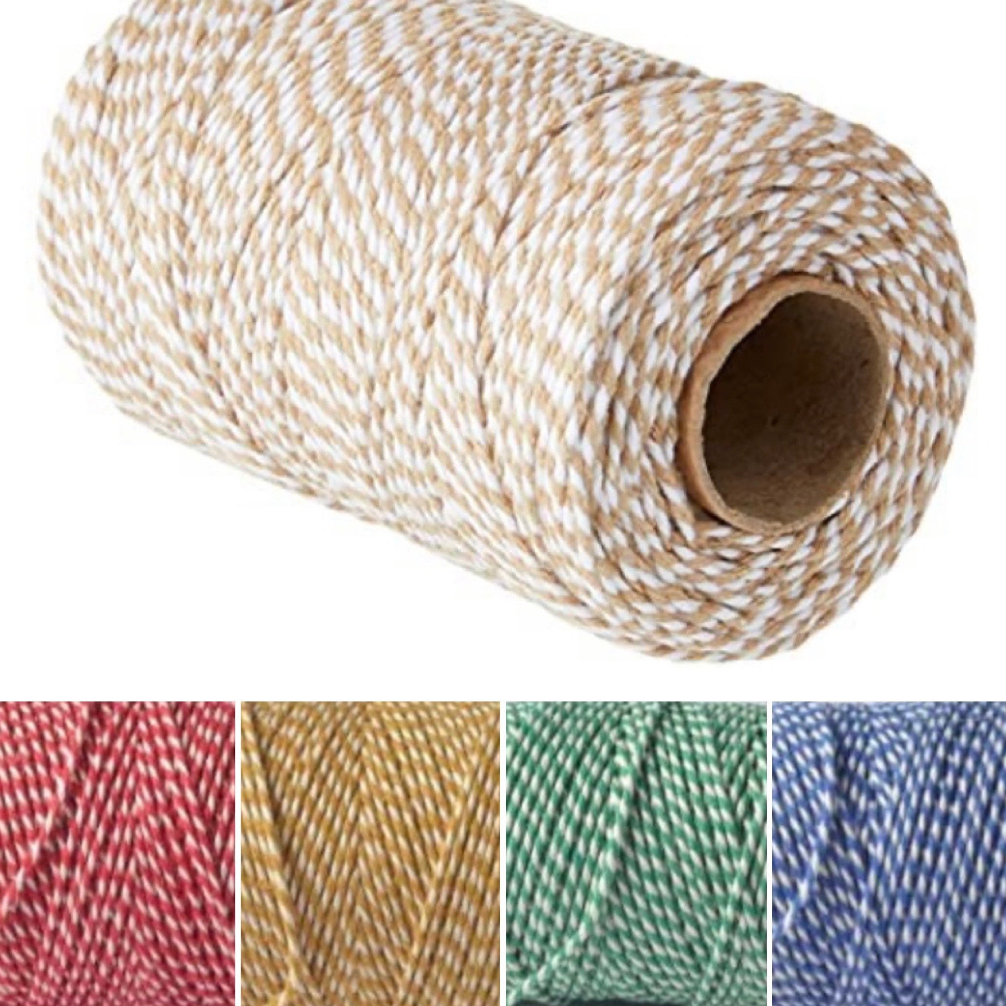 Coloured Striped Twine 2mm by the Metre 10m Everlasto Etsy UK