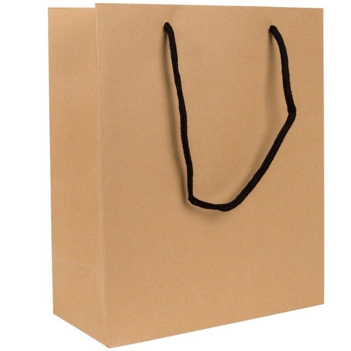 Large Gift Bags Black/ White/ Natural Kraft With Rope Etsy UK