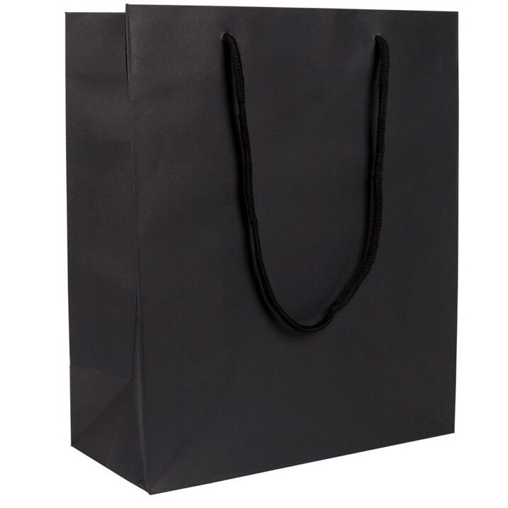 Large Gift Bags Black/ White/ Natural Kraft With Rope Etsy