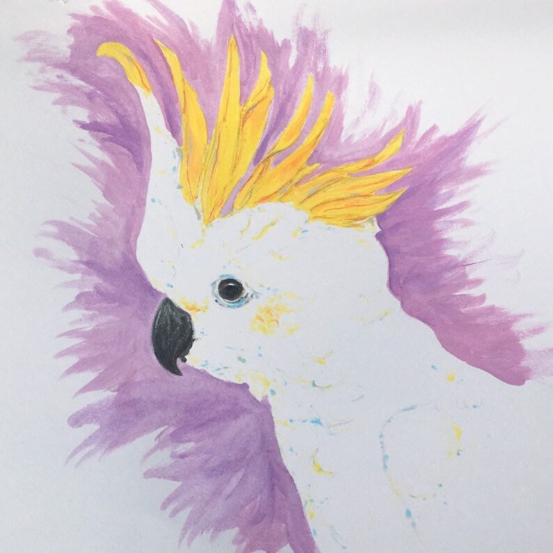 Square Cockatoo Fridge Magnet