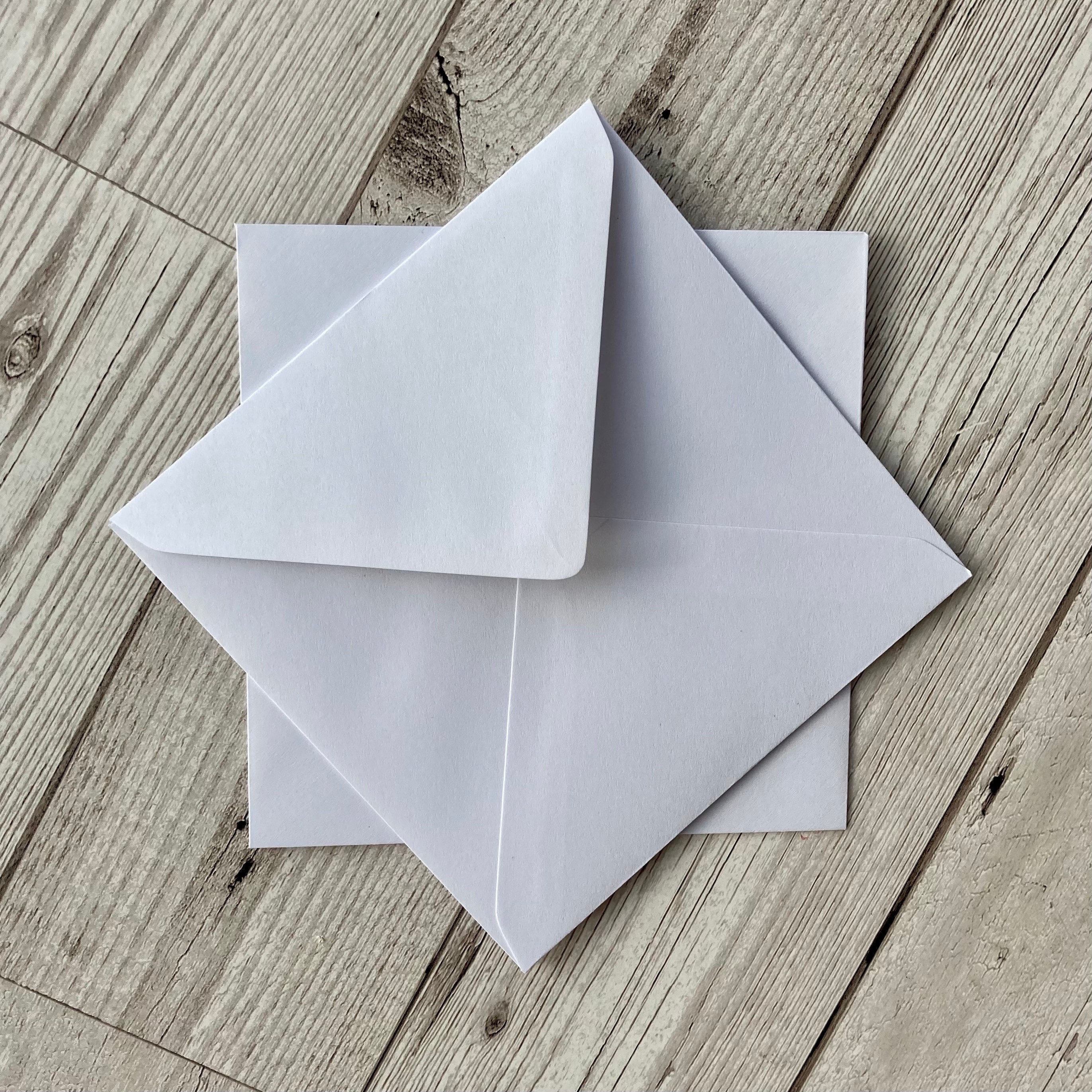 10 Pack Square Envelopes 130 X 130 Mm / 5 X 5 Red Kraft Etsy