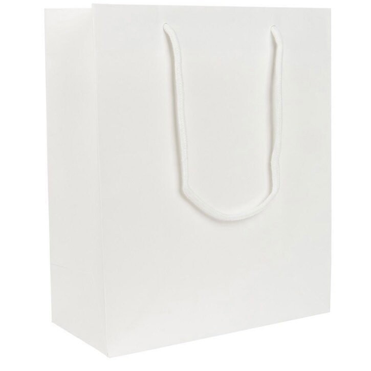 Large Gift Bags Black/ White/ Natural Kraft With Rope Etsy