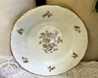 vintage Winterling Bavaria, lot de 2 assiettes Cottagecore, soucoupes à roses