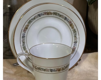 Ensemble de tasses à thé Cottagecore Noritake vintage floral Tea Party Chine