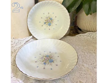 Saladiers vintage Bristol en porcelaine fine | Plats de service floraux, fabriqués au Japon