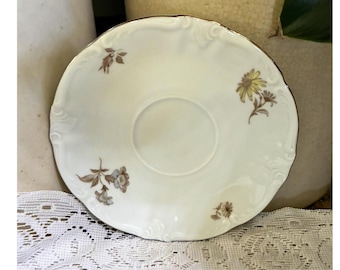 Soucoupe florale Empress Winterling Bavaria vintage Cottagecore Chine