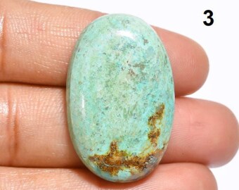 Natural Chrysocolla Gemstone- Flat Back Cabochon For Jewelry Making- Healing Crystal- Chrysocolla Smooth Polish Cab- Wholesale Stone Lot