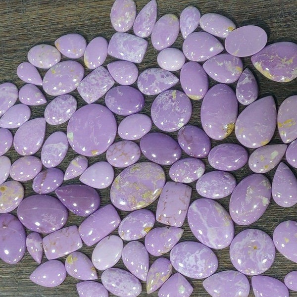 Natural Phosphosiderite lot, cabochon gemstone lot, one side flat, AAA Top Quality, semi precious hand made hand polished loose gemstone lot