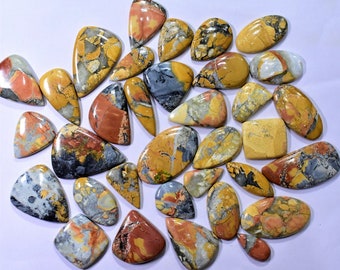 Naturlig Maligano jaspis, slät cabochon ädelsten, maligano jaspis smycken, Maligano Crystal Stone, Mix Shape Cabochon, Multi Color Stone