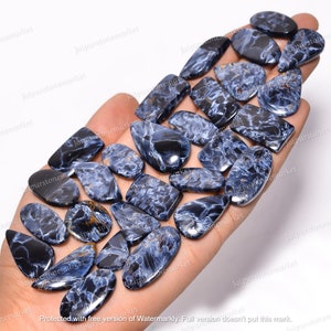 Natural Pietersite Cabochon, Chatoyant Pietersite,  Pietersite bulk, Blue Pietersite, Mix Lot, Size 20MM To 40MM