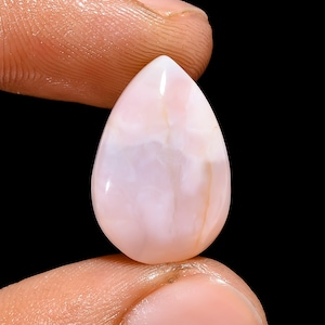 Light Pink PERUVIAN OPAL Tumbled Stones - Tumbled Crystals, Self Care, Healing Crystals and Stones, Pink Opal Cabochon Flat Back
