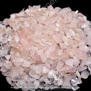Chips de cuarzo rosa natural, piedra triturada, cuarzo rosa en bruto AAA, suministros para manualidades, cristal de primera calidad.