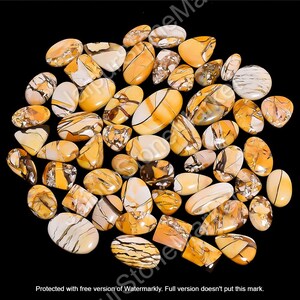 Best Lot of Natural Brecciated Mookaite Cabochon Gemstone, TOP Green Rainbow Quality  Cabochon Lots, Making By &quot;indian antique market&quot; BM-01